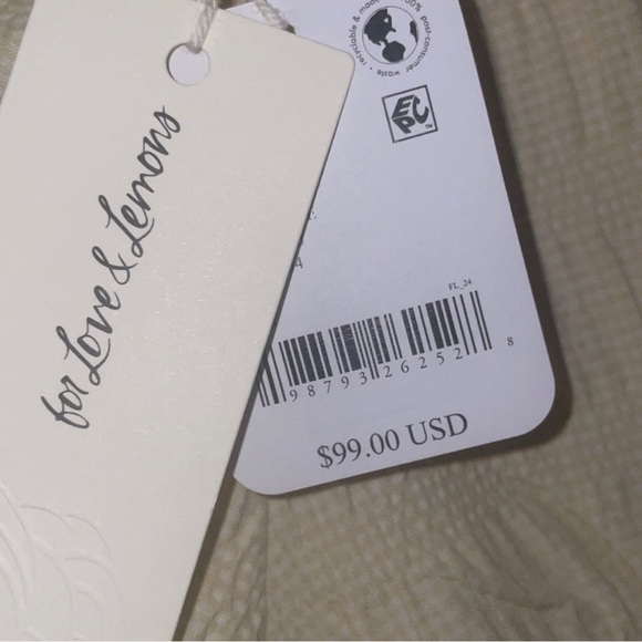 NWT For Love & Lemons x FP Puckered Gingham Bloomers Size XL - Picture 5 of 5